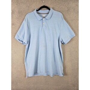 Old Navy Polo Shirt Mens XL Short Sleeve Baby Blue Built‎ In Flex Casual *READ*